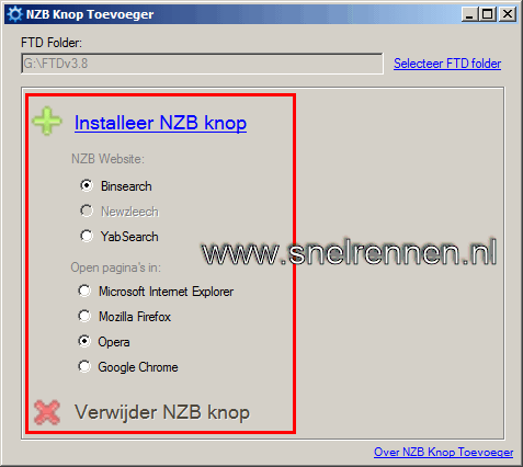 nzb site en browser opgeven